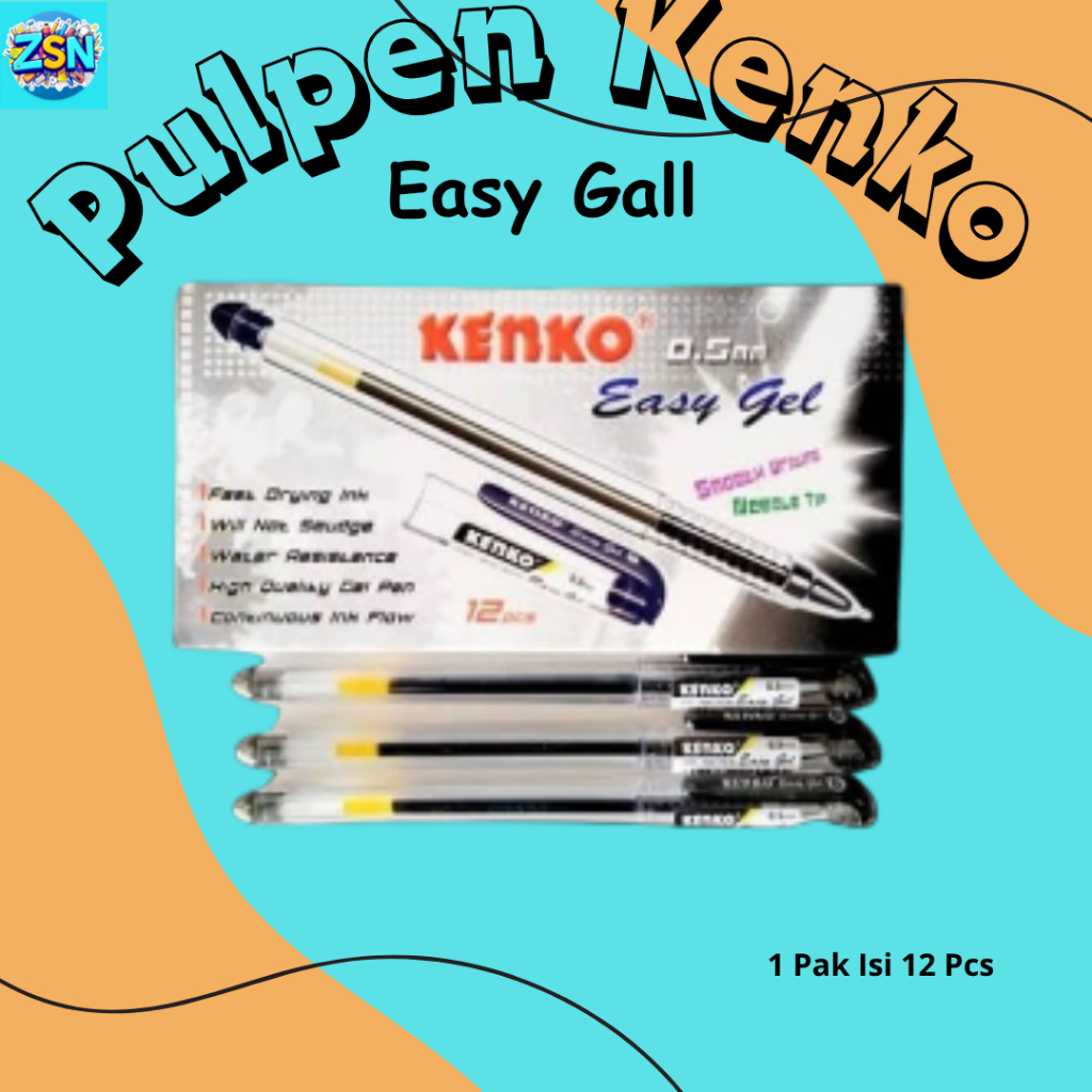 

Pulpen Kenko 1 Pack Pena Kenko 1 Kotak Pen Kenko Easy Gel 1 Pak 0.5 Mm Isi 12 Pcs Original