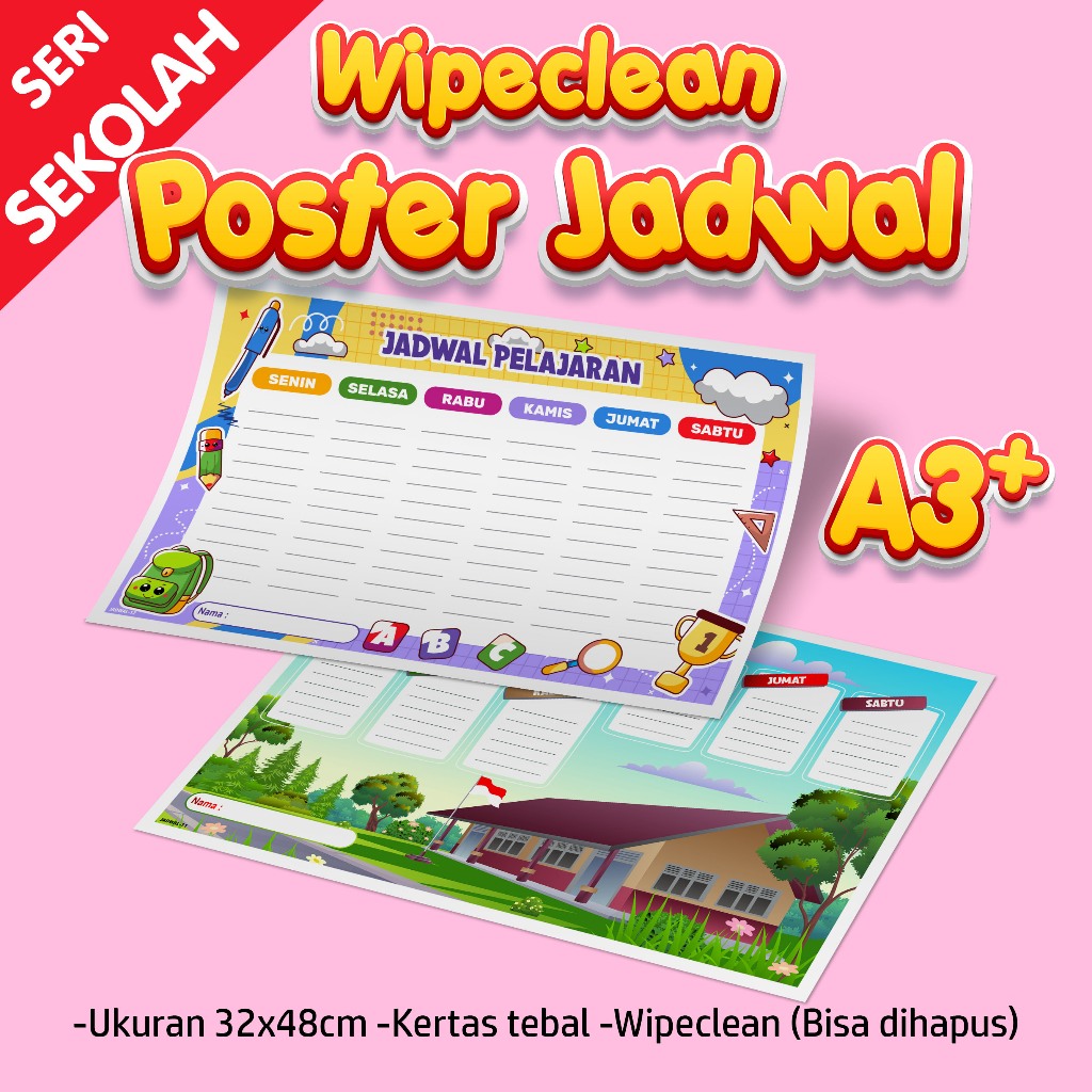 Poster JADWAL PELAJARAN SEKOLAH - poster jadwal pelajaran sekolah