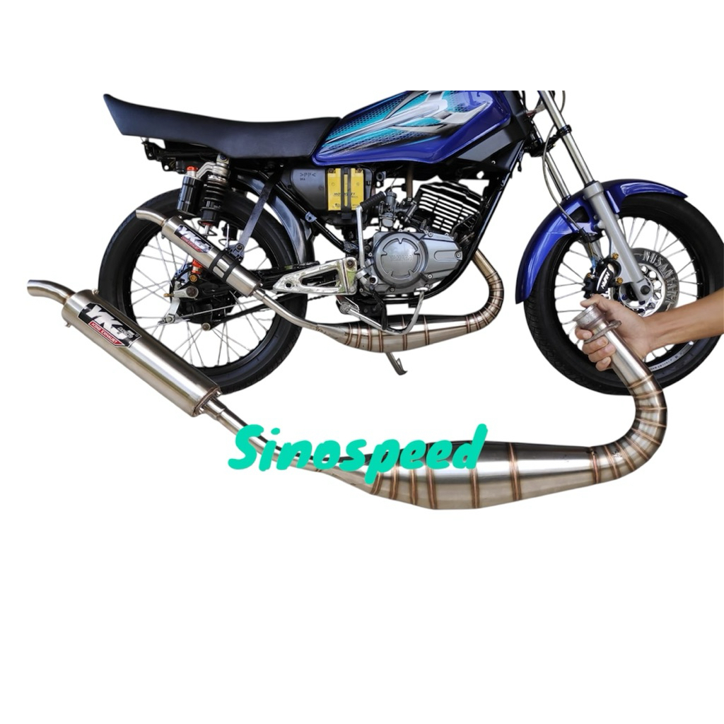 Knalpot kolong YKJ model PDK Repsol Rx-king Rxk ukuran 38