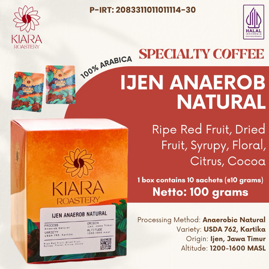 

Ijen Anaerob Natural Drip Bag | Kiara Roastery
