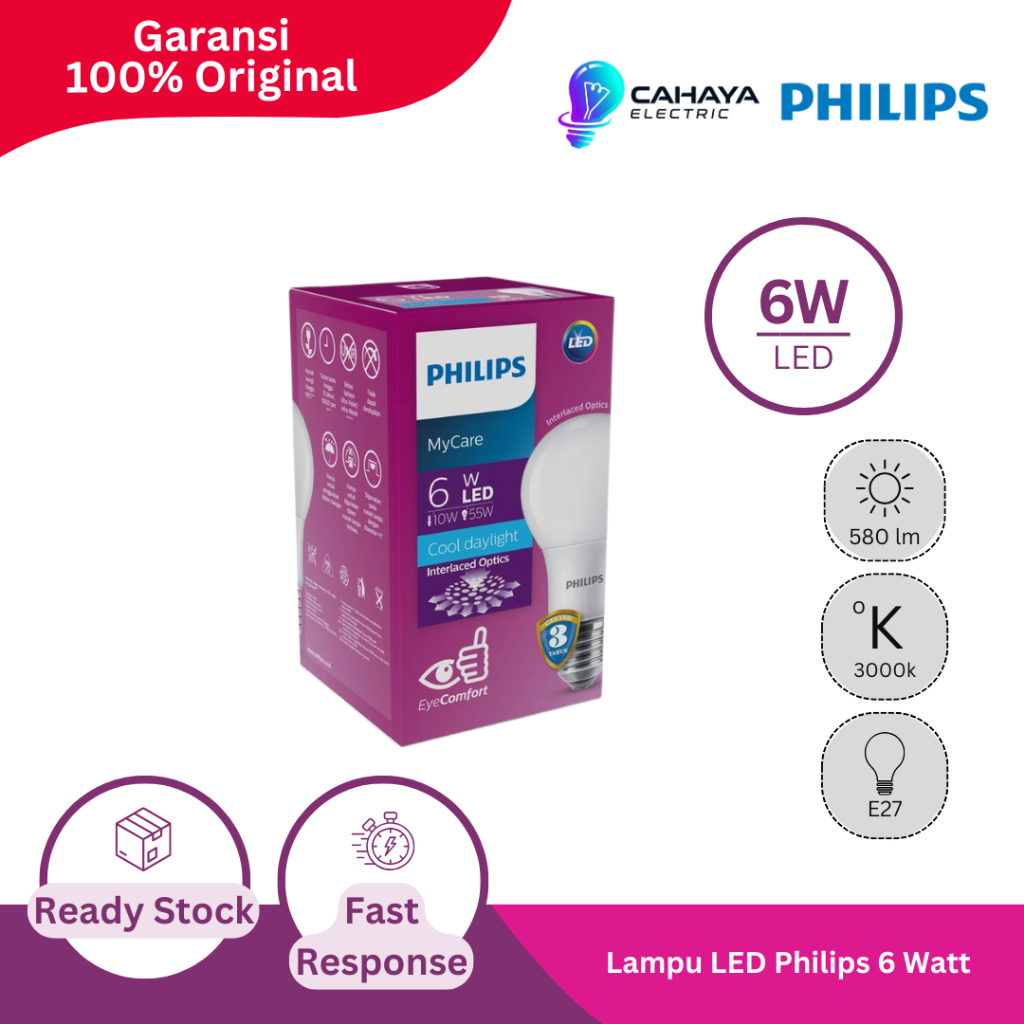 Lampu LED Philips 4 Watt