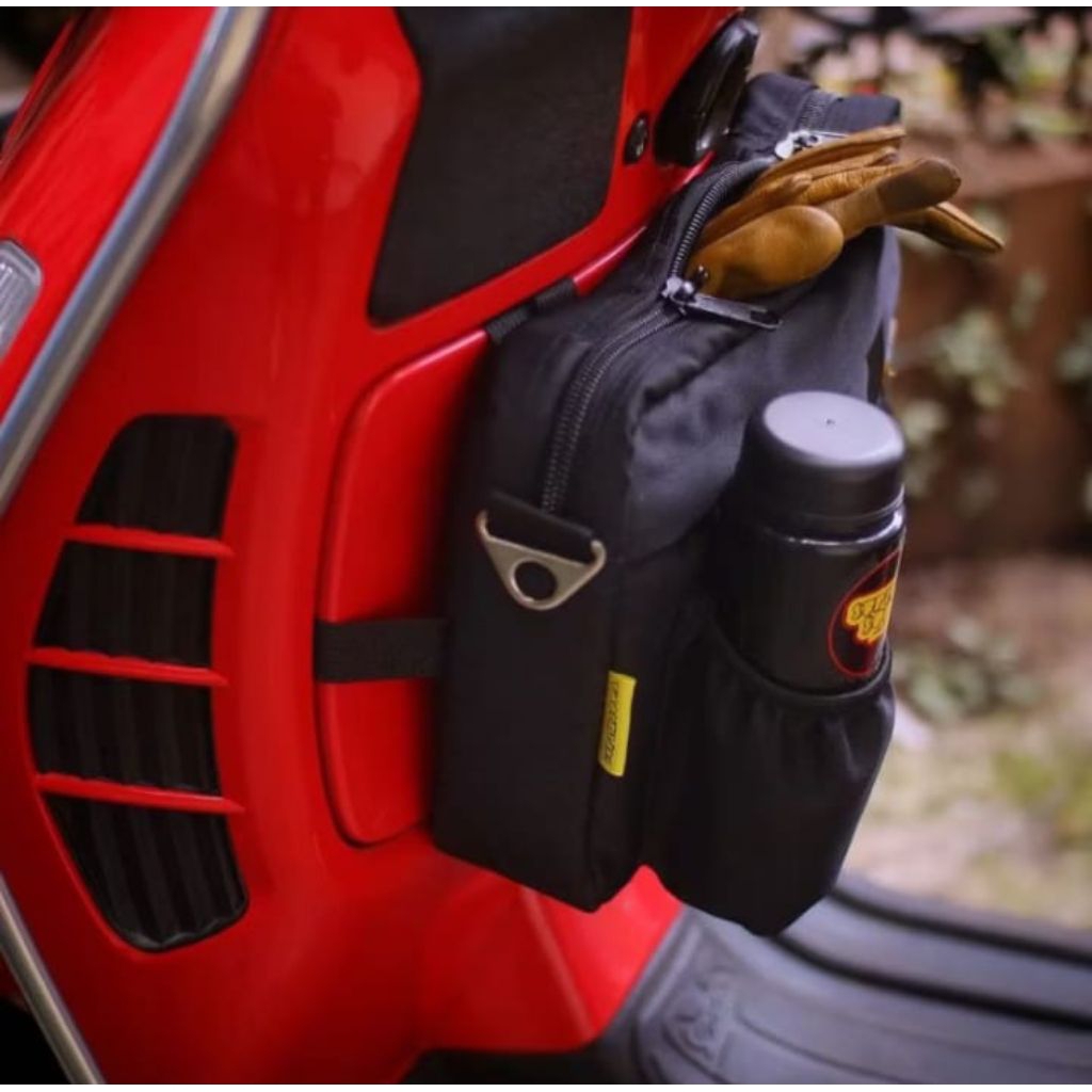 Tas bagasi Vespa - tas Vespa - tas hitam - aksesoris vespa