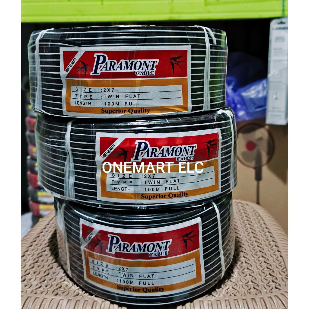 Kabel serabut Hitam Putih,Kabel Walet 100mFULL Paramont