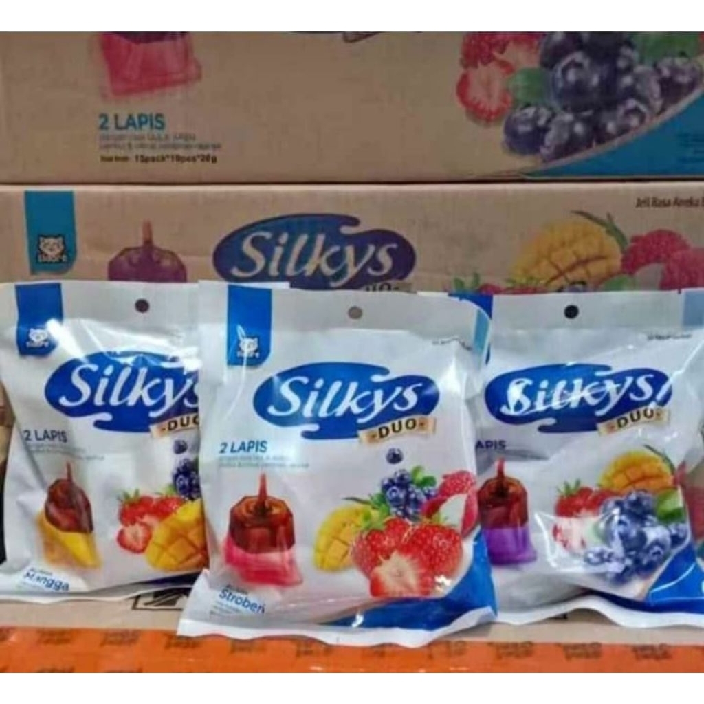 

silkys jelly duo per pack isi 10 pcs