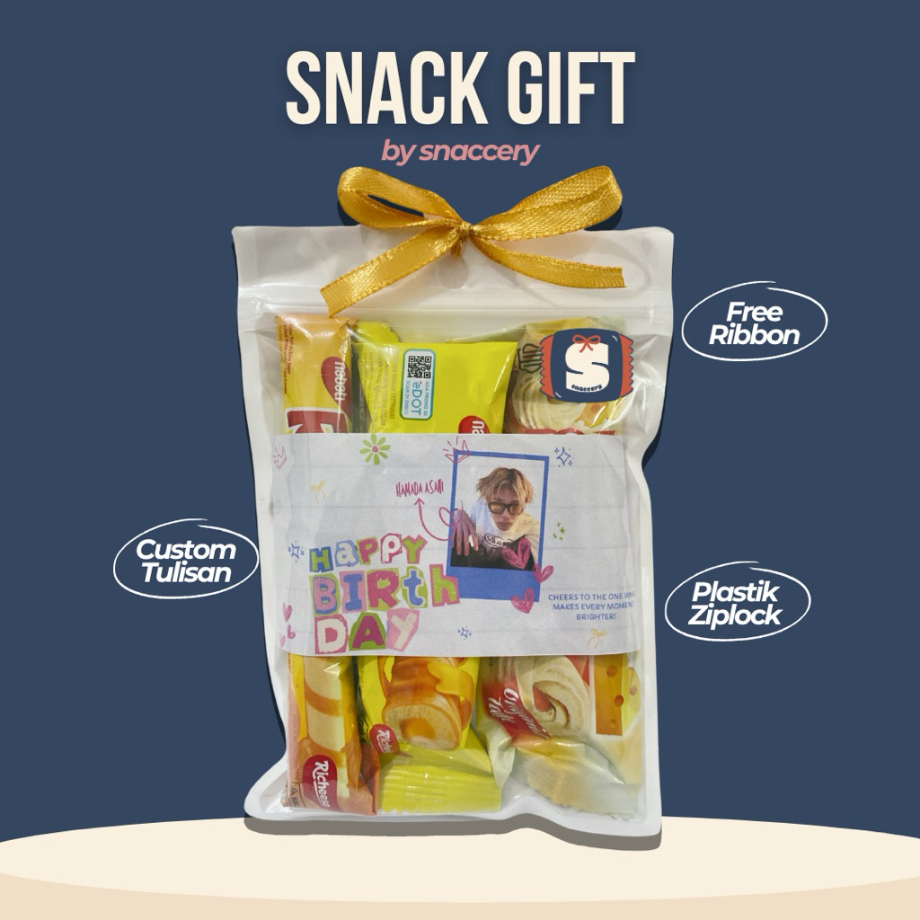 

Snack Gift Kuning Ceria 2 – Kado Simple Budget Murah | Bisa Tulisan Custom | Gift Teman