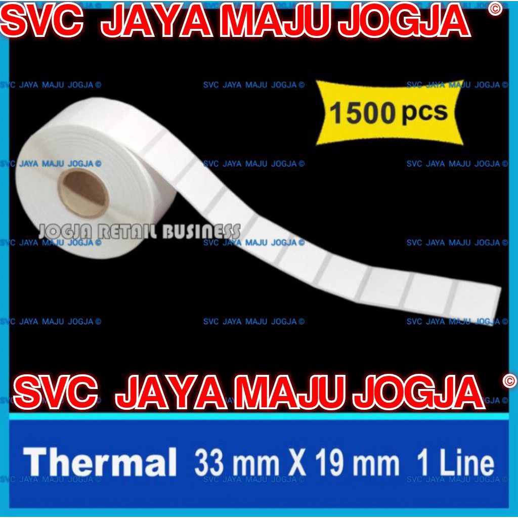 

[ ARGOX ] 33 X 19 THERMAL - 1 LINE - FACE OUT - ISI 1.500 PCS || CORE 1" || LABEL BARCODE TANPA RIBBON DIRECT THERMAL KERTAS STICKER LABEL THERMAL ISI 1500 LBL SWALAYAN TOKO KASIR || 33x19 - OS214 OS 214 NU PLUS CP2140 CP 2140 CP2240 CP 2240