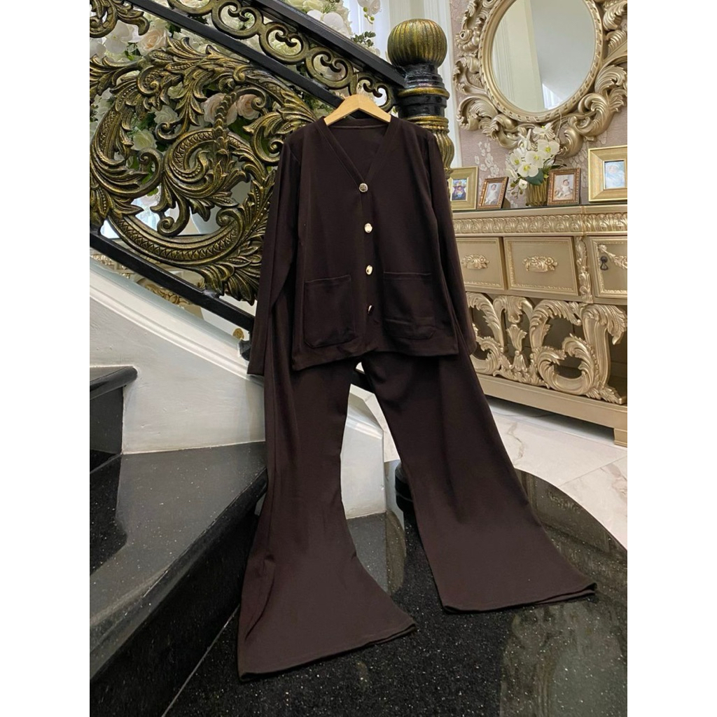 Oneset Cardy Saku RGB Original Setelan Wanita Panjang