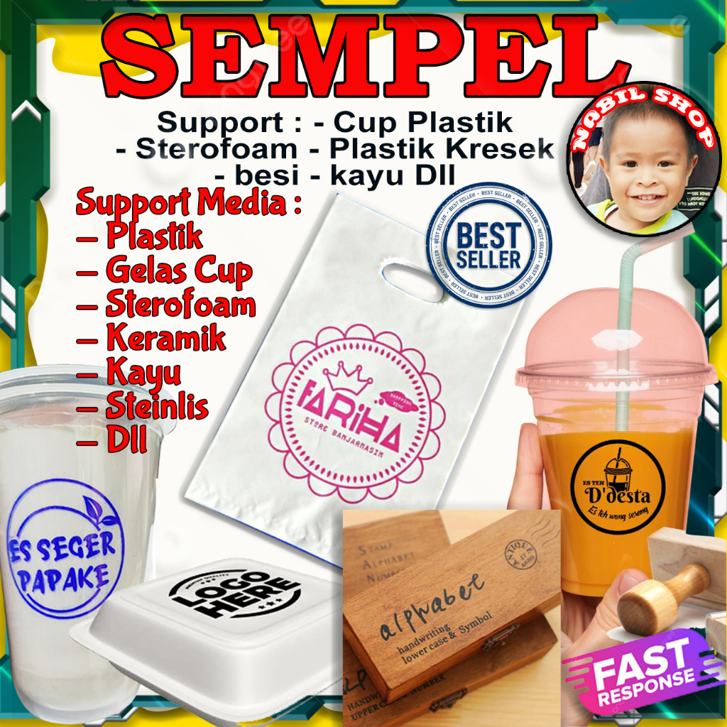 

STEMPEL PLASTIK | CUP | STEROFOAM | KRESEK