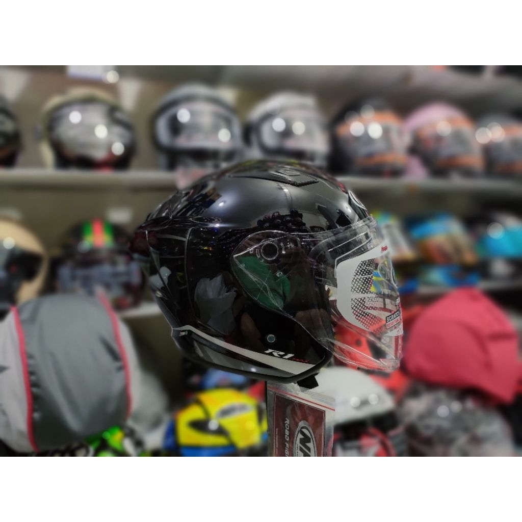 NHK R1 MAX ALL COLOR HELM OPEN FACE DOBLE VISOR