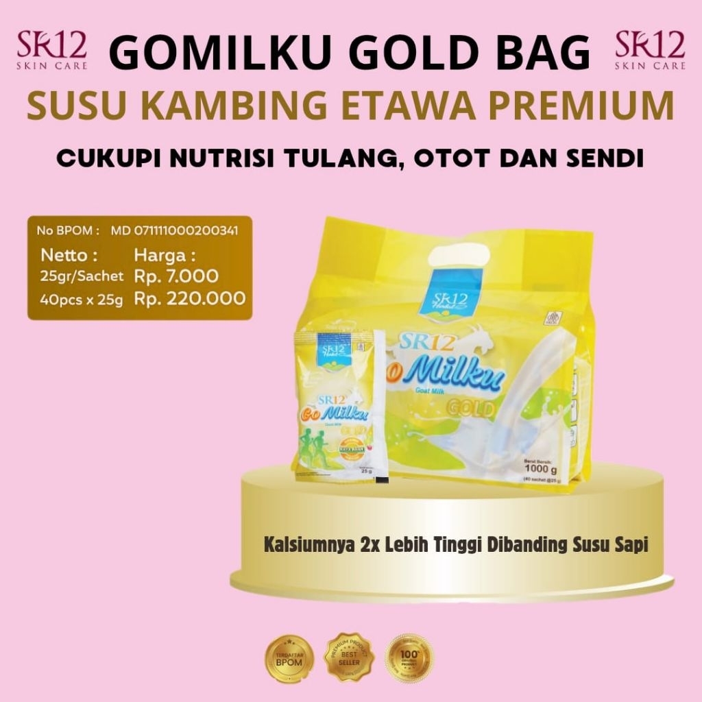 

[COD] GOMILKU GOLD SR12 / LANSIA / BUMIL / BUSUI 1000gr/40 Sachet