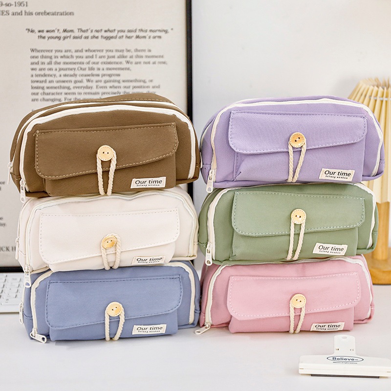 Kotak Pensil Berkapasitas Besar Kotak Pensil Kotak Penyimpanan Pensil Alat Tulis, Kotak Pensil