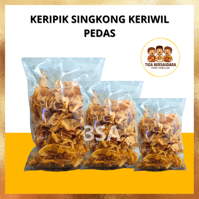 

Keripik Singkong Keriwil Pedas – Snack Tradisional Viral
