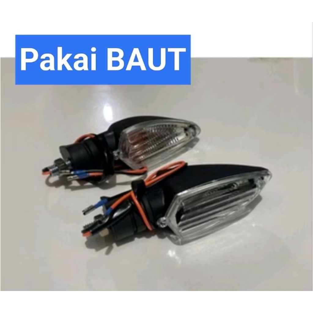 HIQUAL LAMPU SEIN VIXION NEW 12V Lampu Sen Lampu Sein Vixion New Plus Baut Model Standar Vixion New 