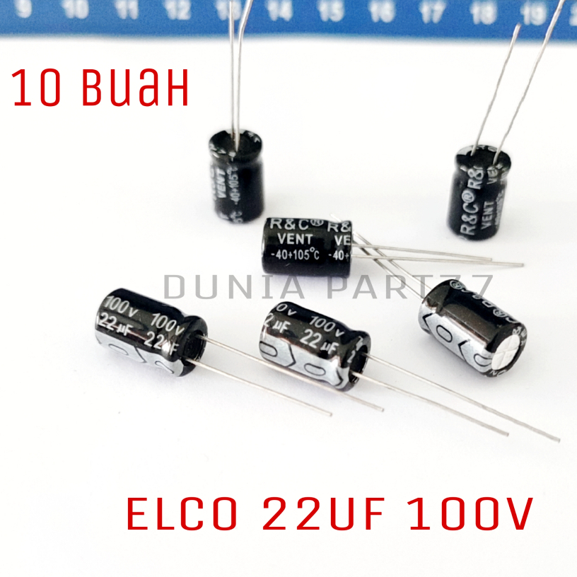 Elco 22UF 100V Elko 22 uf 100 Volt 10pcs