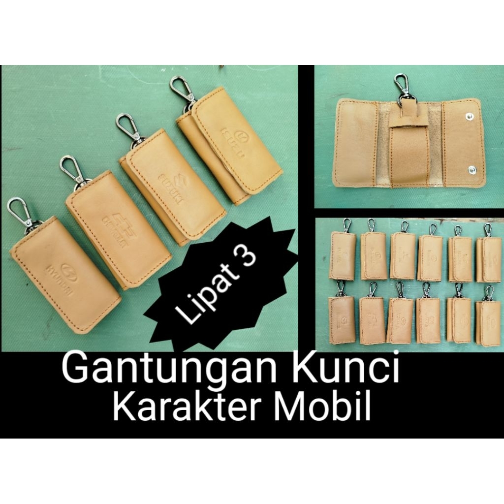 Gantungan Kunci Karakter Mobil / Gantungan kunci kulit asli