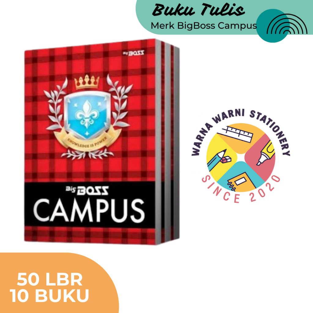 

Buku Tulis Big Boss Ukuran Boxy 50 lembar | 10 buku ( 1 pax )
