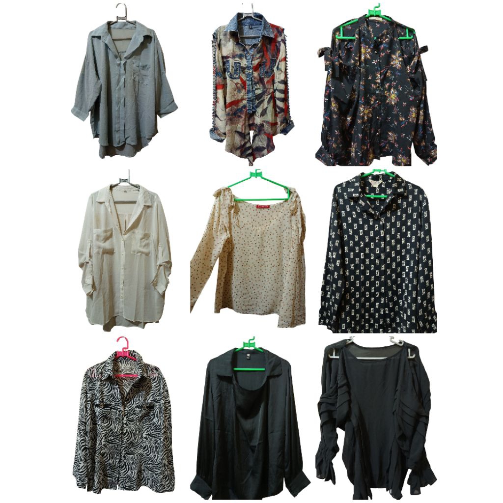 kemeja transparan sexy motif zebra vintage wanita Preloved