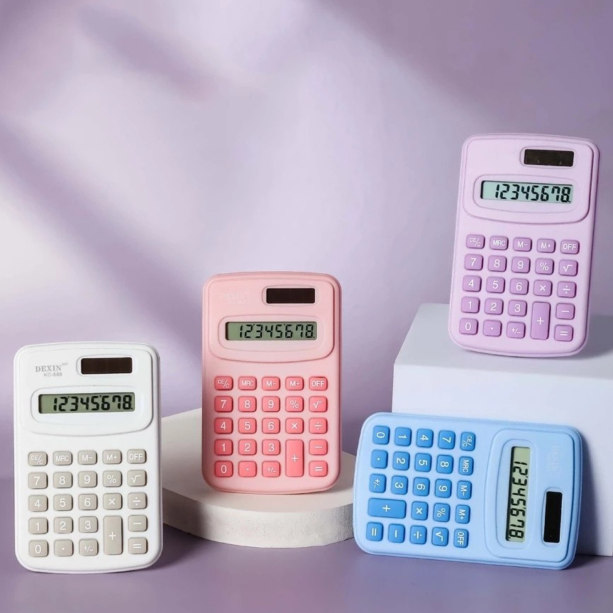 

[GROSIR-ATK] JUAL 1 PCS KALKULATOR MINI 8 DIGIT / CALCULATOR FOR SCHOOL. KC-888 DEXIN