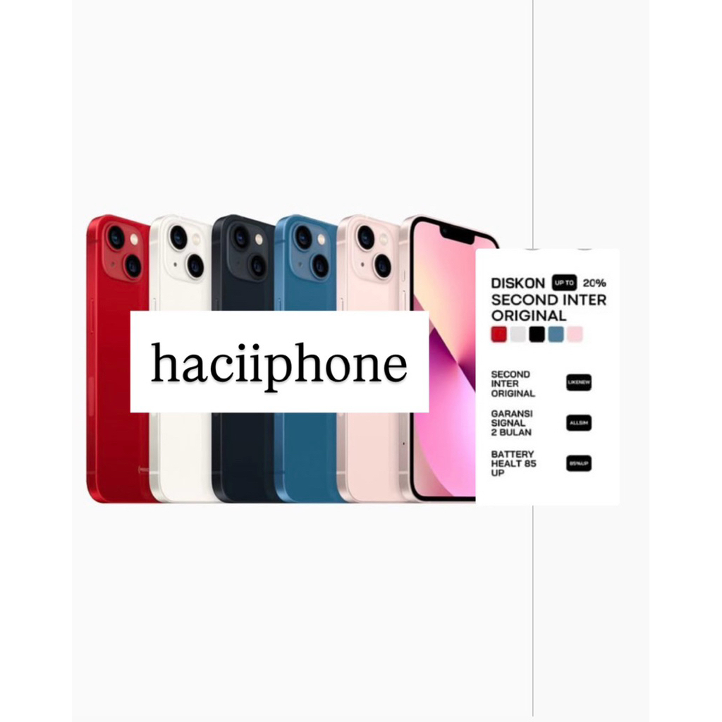 iphone 13 128gb starlight second inter
