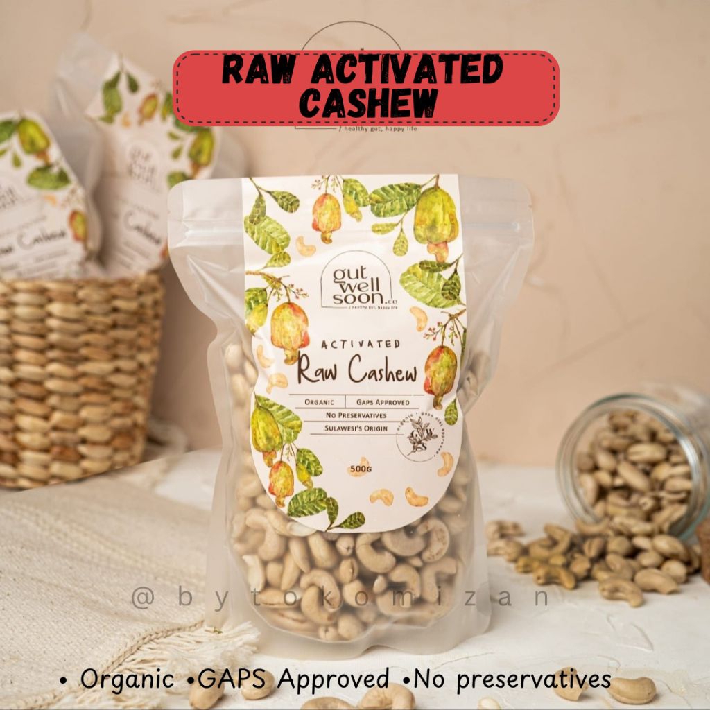 

Kacang Mete Aktifasi| Activated Raw Cashew | Mede Organic | Gut well soon| Halal dan Thayyib 500gr