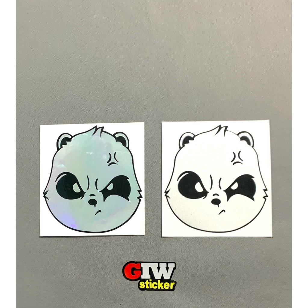 STICKER CUTTING PANDA STIKER KEPALA PANDA