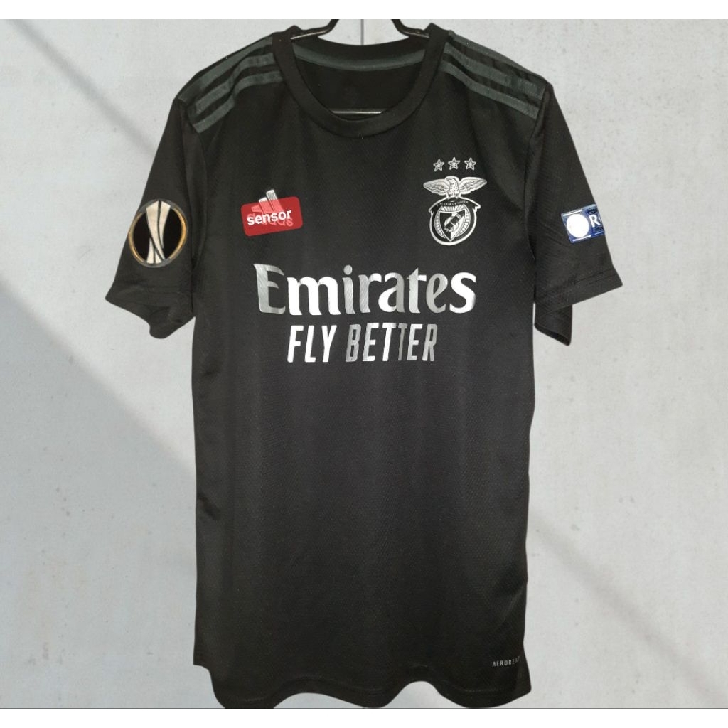 Benfica Football Club Jersey Hitam Liga Portugal