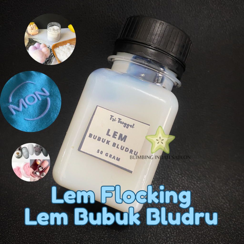 

Perekat Bluduru Lem Flocking 50gr Merekat Menempel Sablon Terbaik Bludru Bubuk Timbul DIY Murah Termurah Kualitas Terbaik Best Selling Product Top Wanted Multiguna Berkualitas Multi Fungsi Adhesive Serbaguna Blimbing Indah Sablon Malang