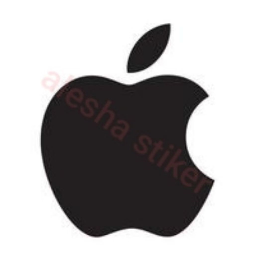 stiker logo aple stiker cuting logo aple kecil bisa buat hp motor dll
