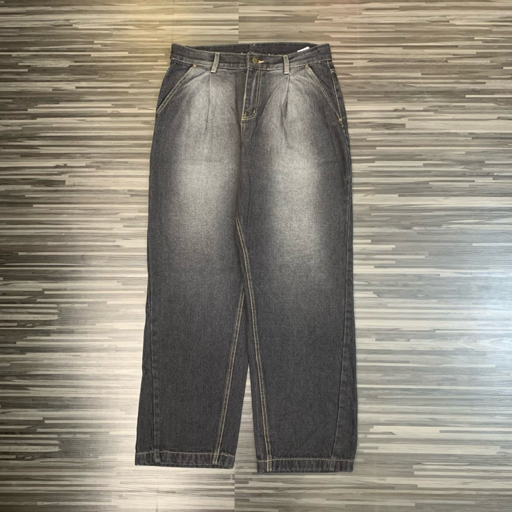 celana panjang denim pants baggy jeans washed second original preloved