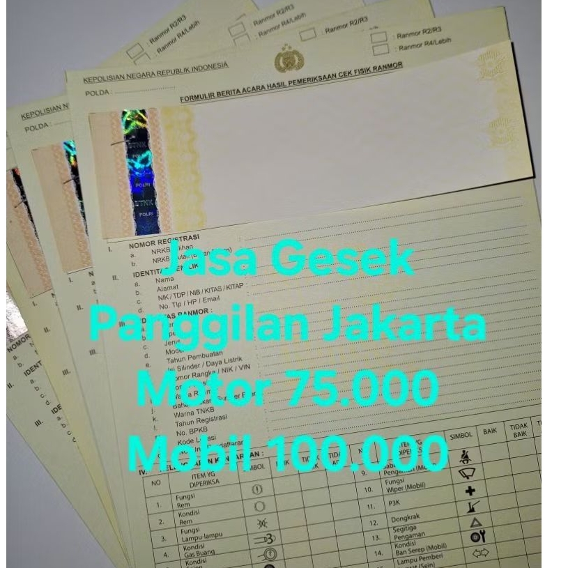 

JBR Kertas gesek samsat daerah