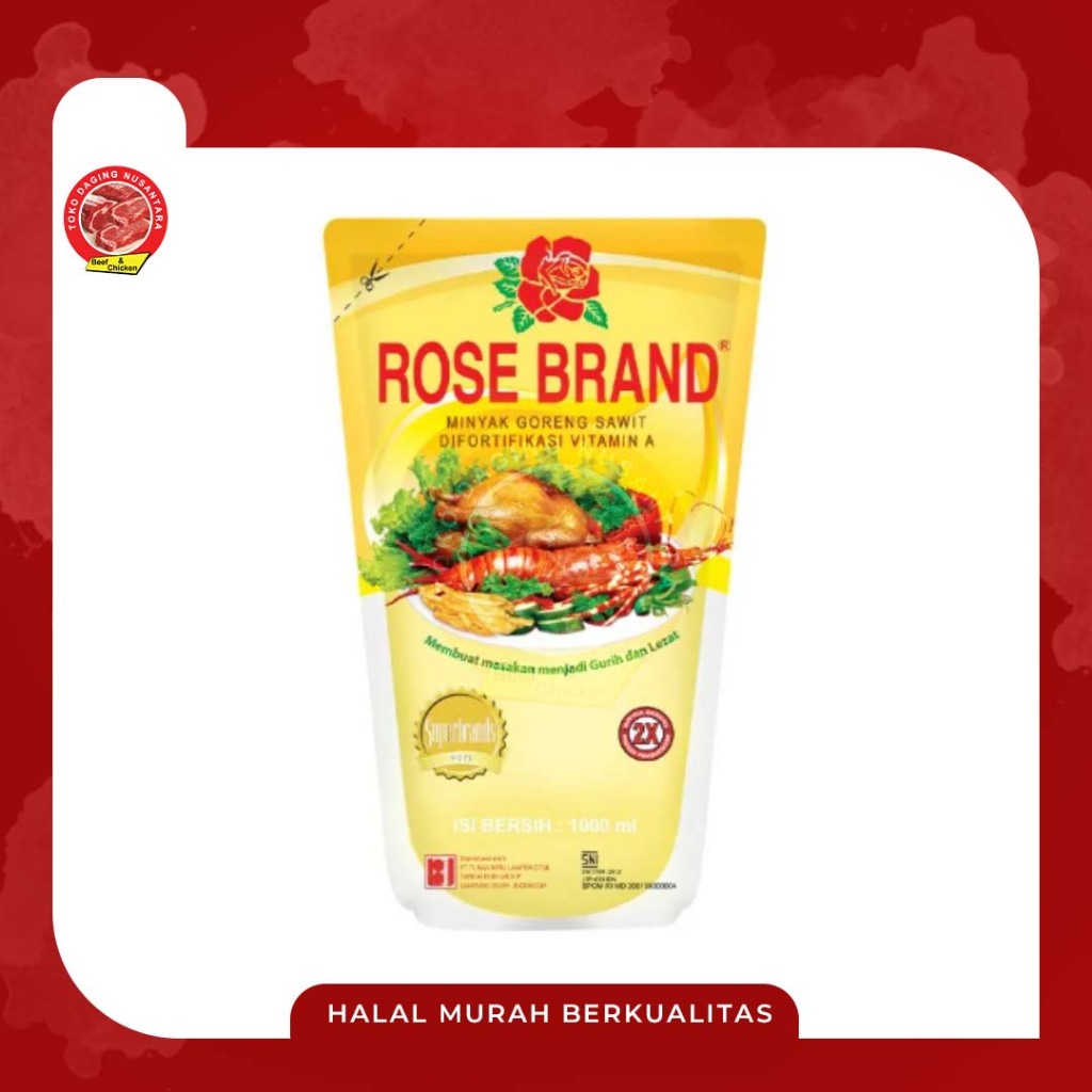 

ROSE BRAND MINYAK GORENG POUCH 1 LITER