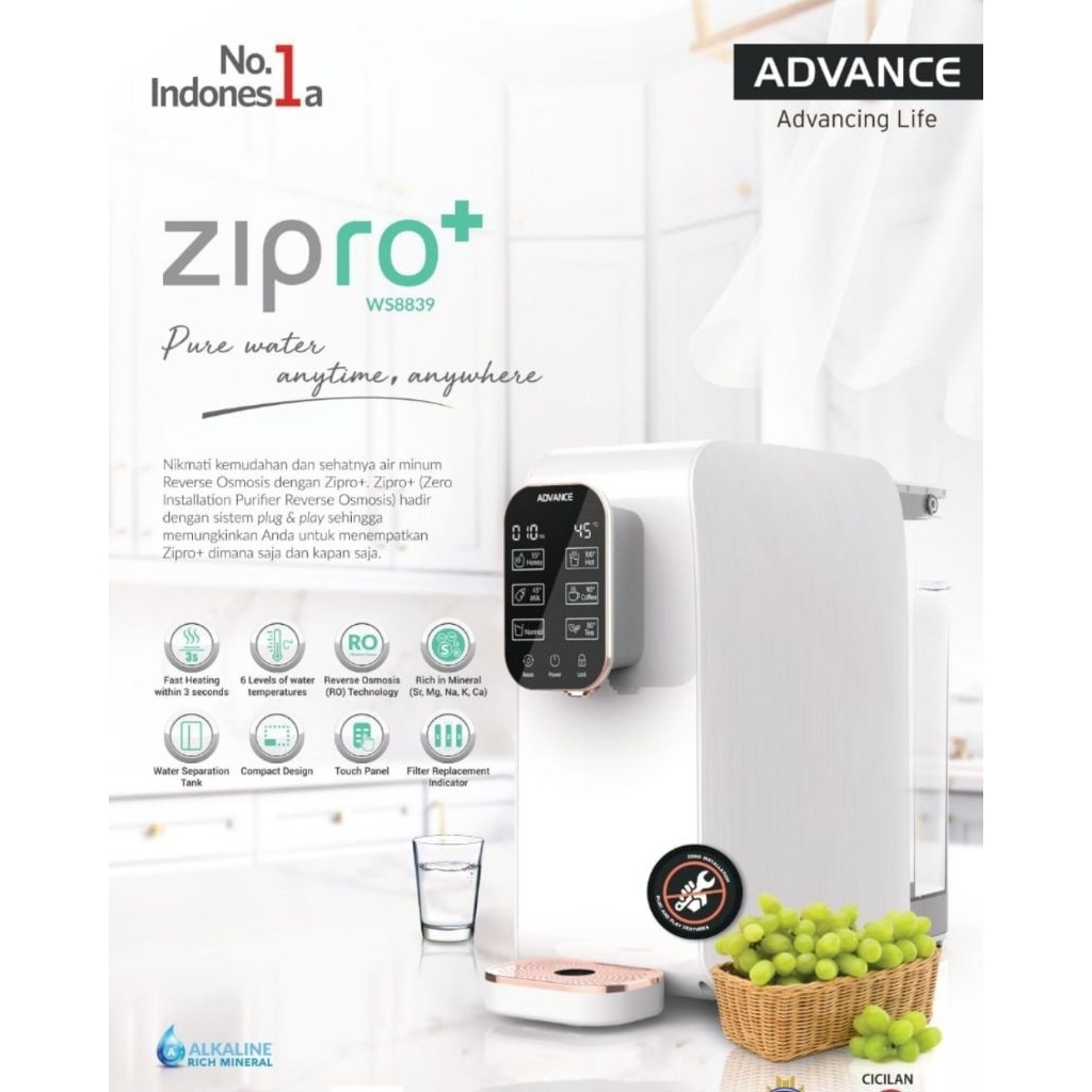 Filter zipro 1 Paket isi 4