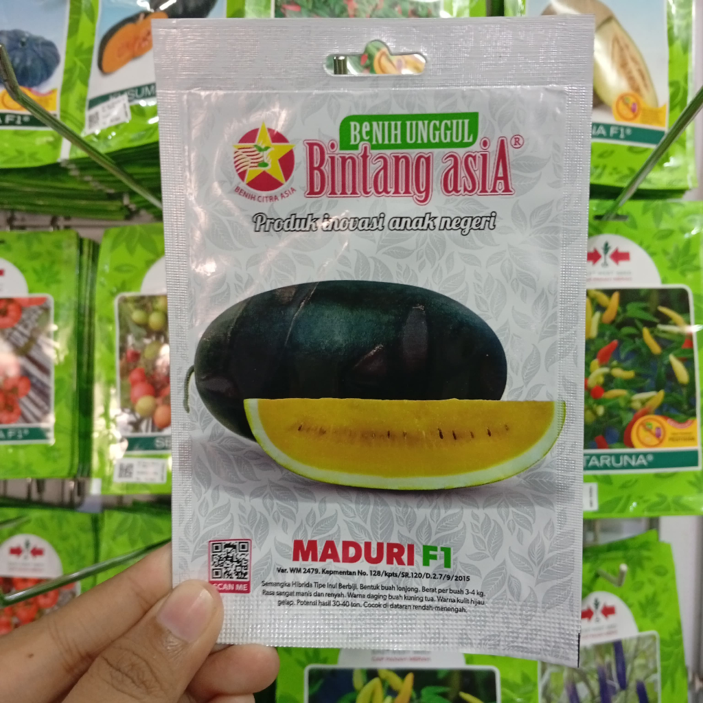 Benih Bibit Semangka Inul Kuning Maduri F1 Hibrida Tanaman Buah Madu