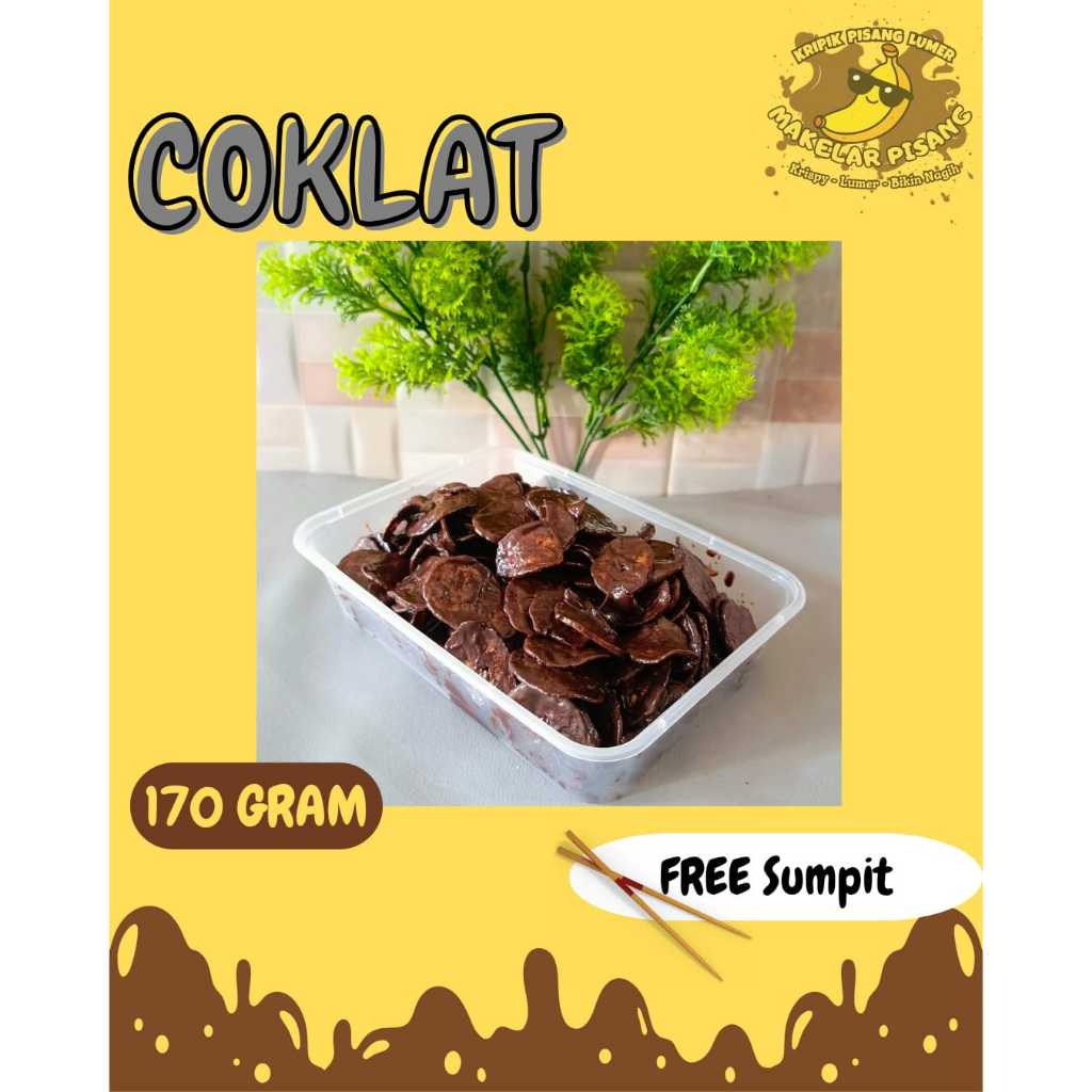 

MAKELAR PISANG - 170 gr Keripik Pisang Coklat Lumer