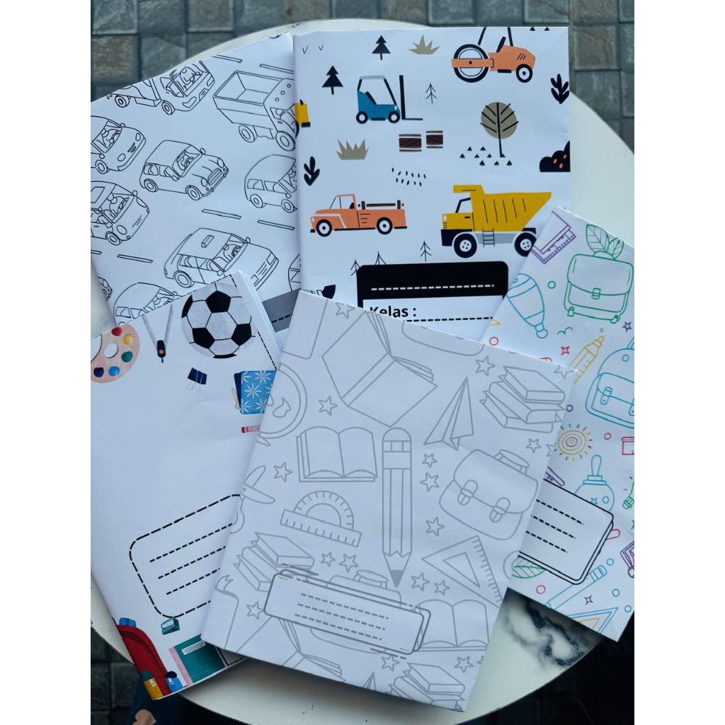 

Sampul Buku Custom Nama Artpaper 150gsm Tema Anak Laki-laki Perempuan