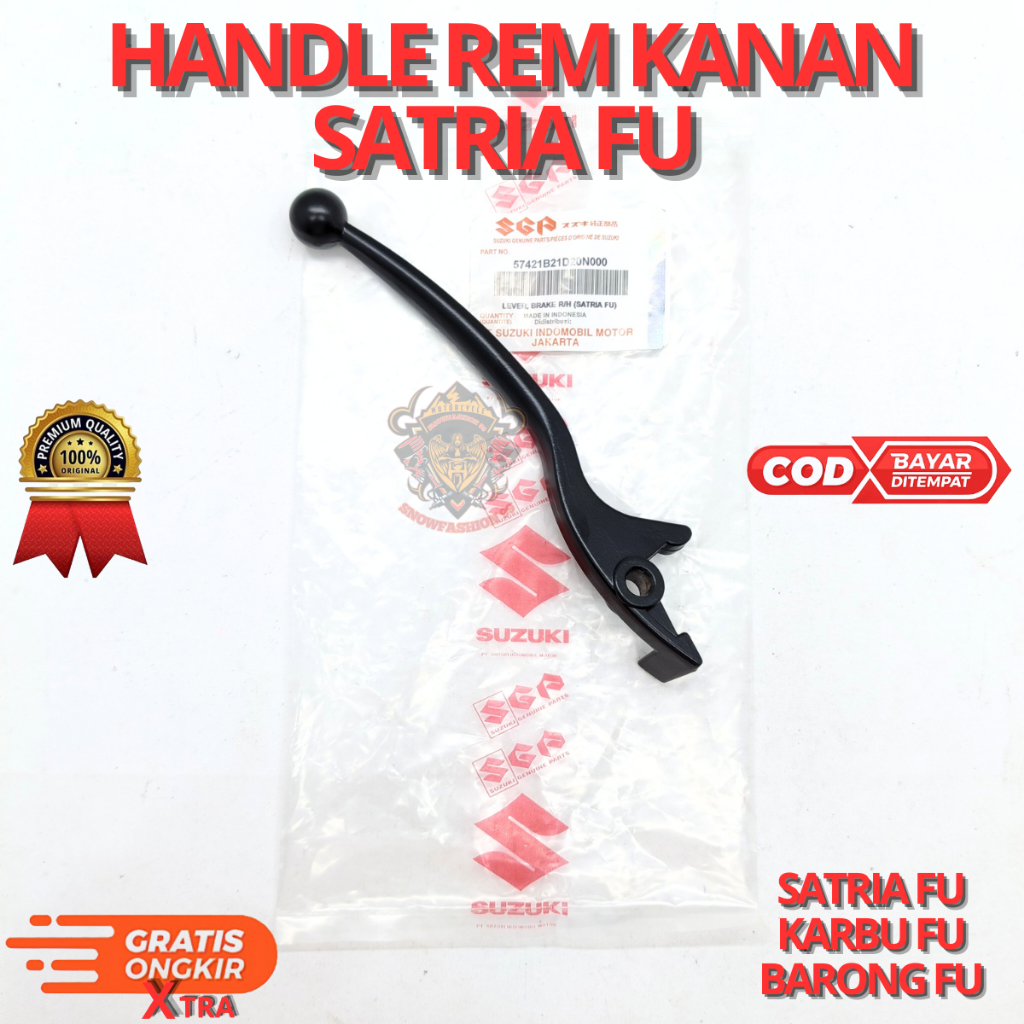 HANDLE REM KANAN SATRIA FU UNTUK MOTOR SATRIA FU,KARBU FU,BARONG FU.SUZUKI BERKUALITAS ORIGINAL ASLI