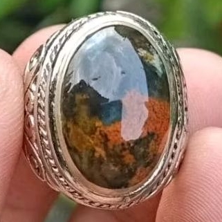 Cincin Batu Pancawarna Edong Natural