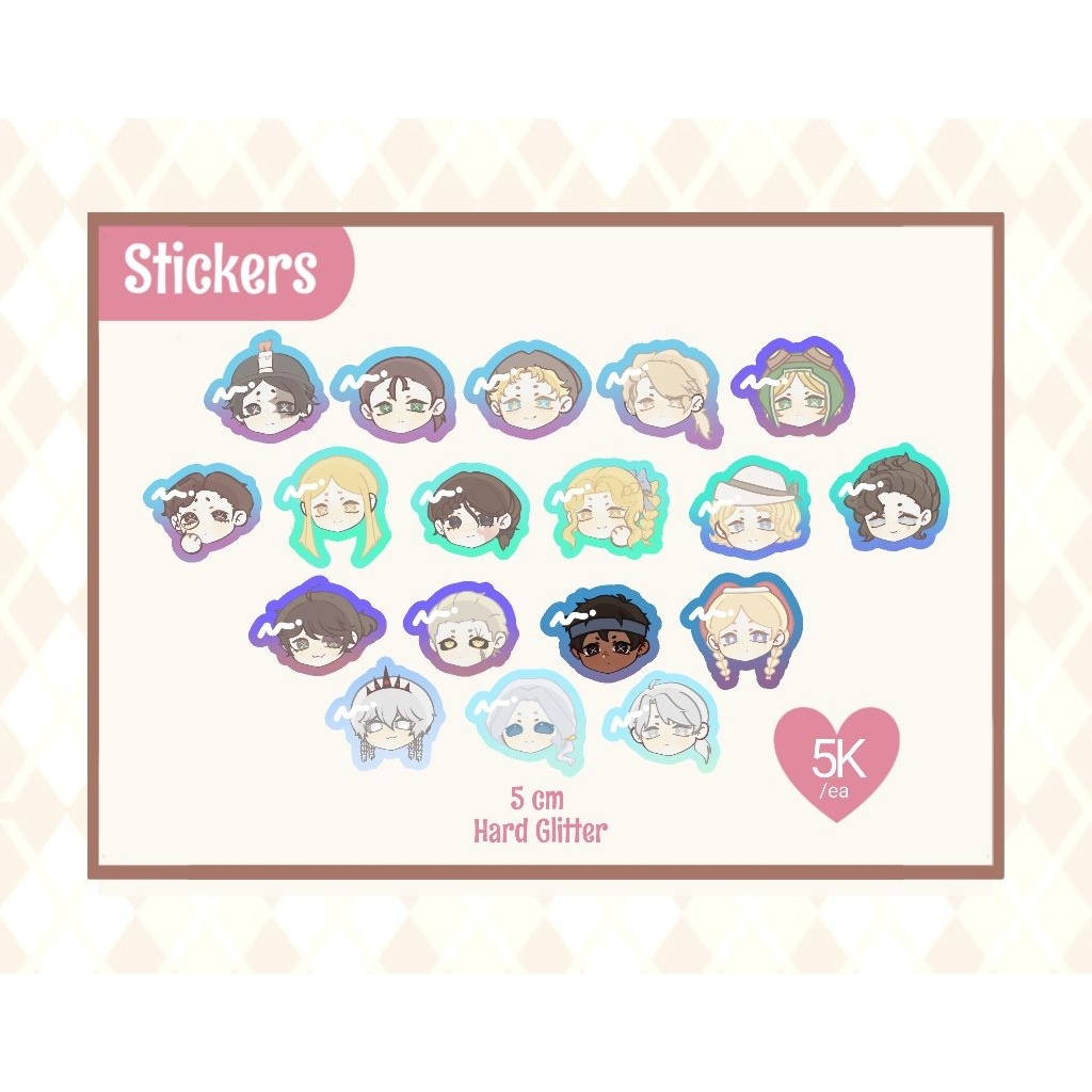 

[Ready Stock] Stiker Karakter Identity V ( IDV )