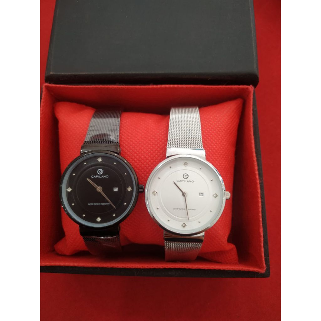 Jam Tangan Wanita CAPILANO 1723L Rantai Pasir Original