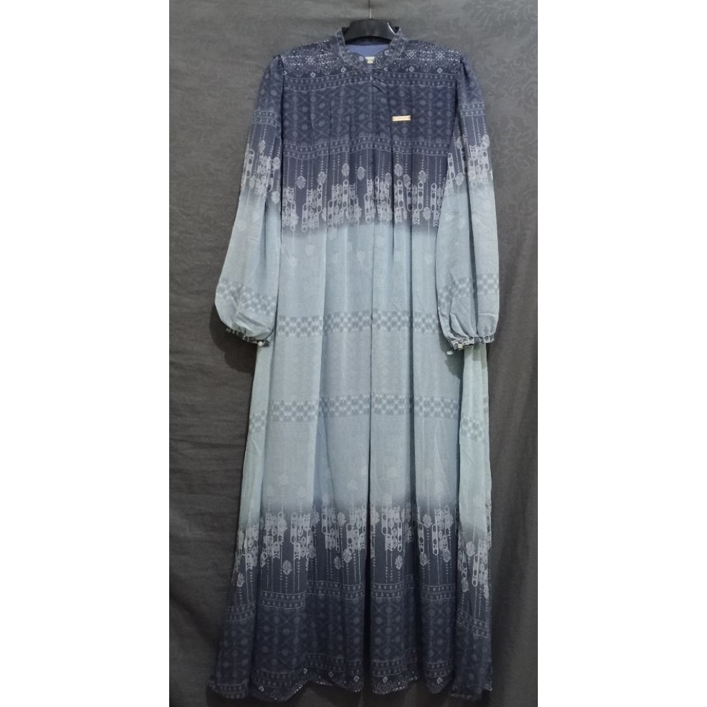 Gamis Gradasi Ceruty Premium ori Brand Syahnaz by Syahdika Fashion