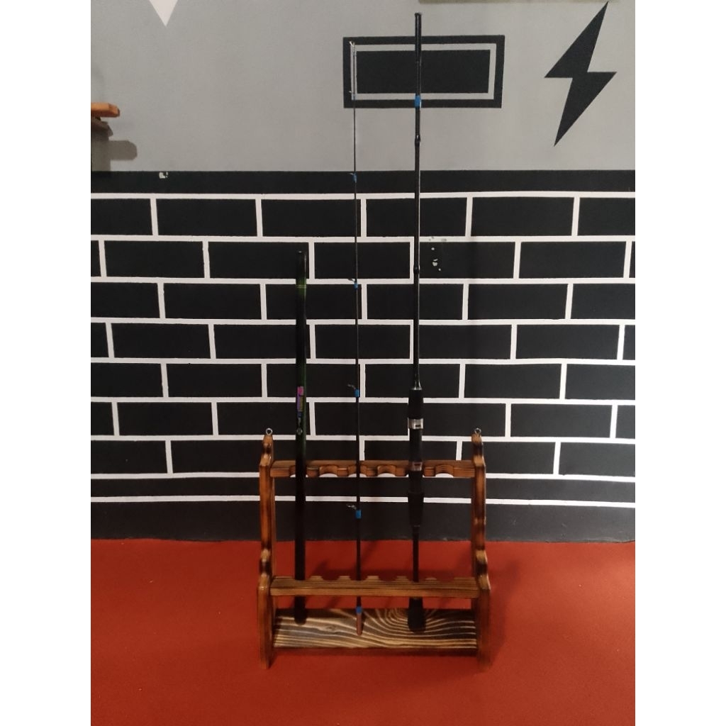 RAK JORAN MOTIF BAKAR JATI BELANDA