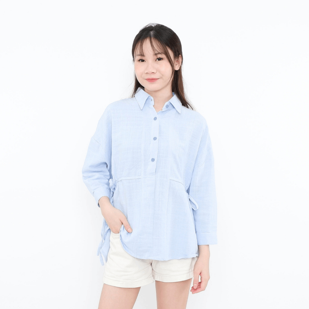FEMMEWEAR - NAWA BLOUSE | kemeja linen wanita blouse linen