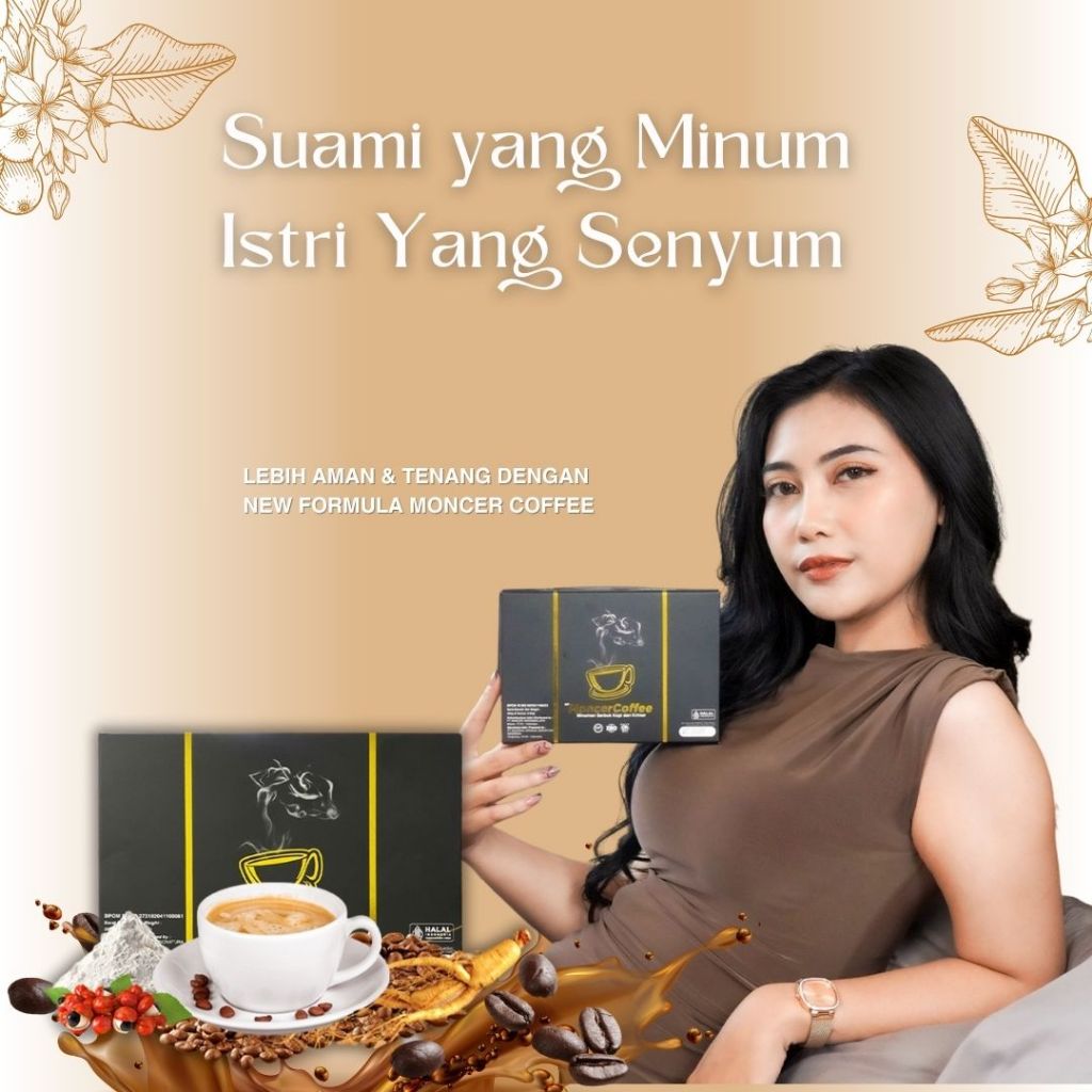 

MONCER Paket Kemasan 8 Sachet Minuman Kopi Robusta Berkhasiiat Sudah Halal & BPOM