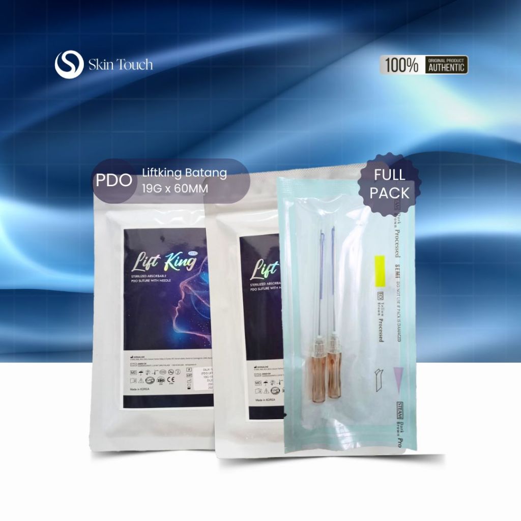 Full Pack Liftking Benang PDO - Cuping & Batang Hidung Profesional (19G x 38/50/60mm)