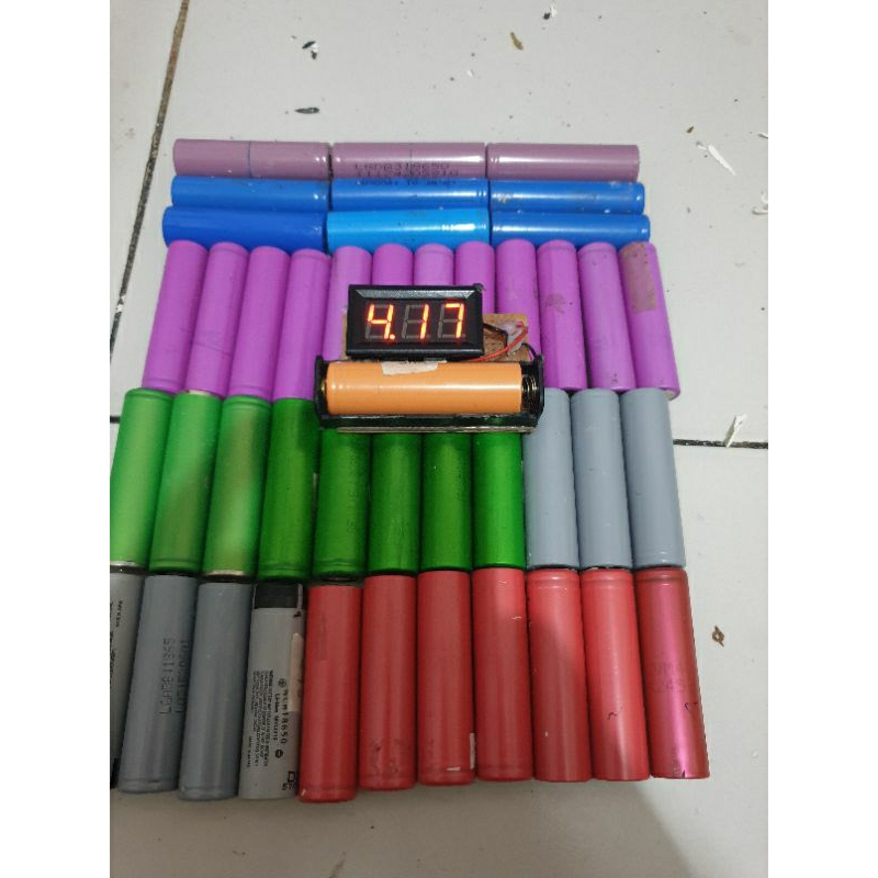 Baterai 18650 Powerbank Bekas Copotan Baterai Laptop Baterai 18650 Original REAL kapasitas