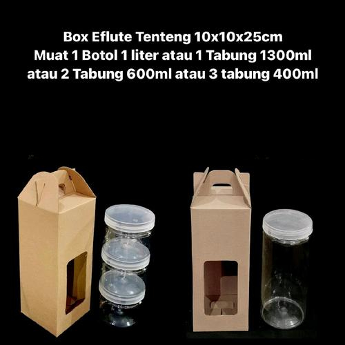 

Box Eflute Tenteng Ukuran 10x10x25cm Muat 1 Botol Box Hampers Tenteng Isi 10pcs
