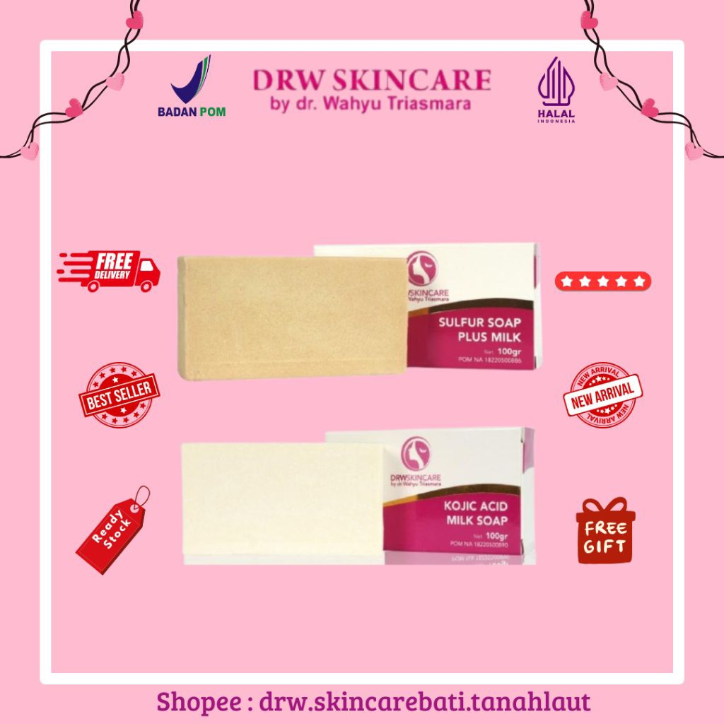 Sabun Kojic DRW Skincare / Kojic Acid / Sabun Badan / Sabun Pencerah / Sabun Kojic