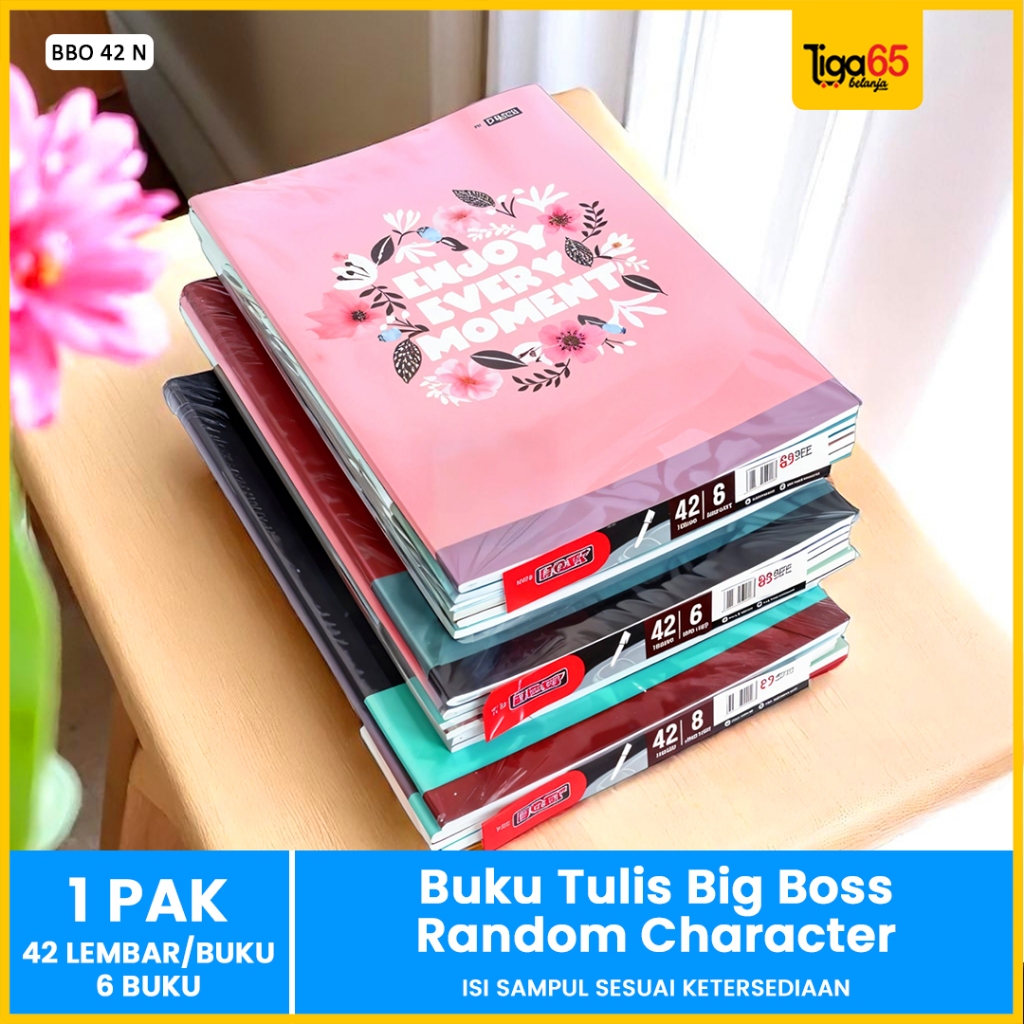 

Buku Tulis Big Boss / 42 Lembar Uk Kwarto / Buku Tulis Sekolah 1 Pack 6PCS