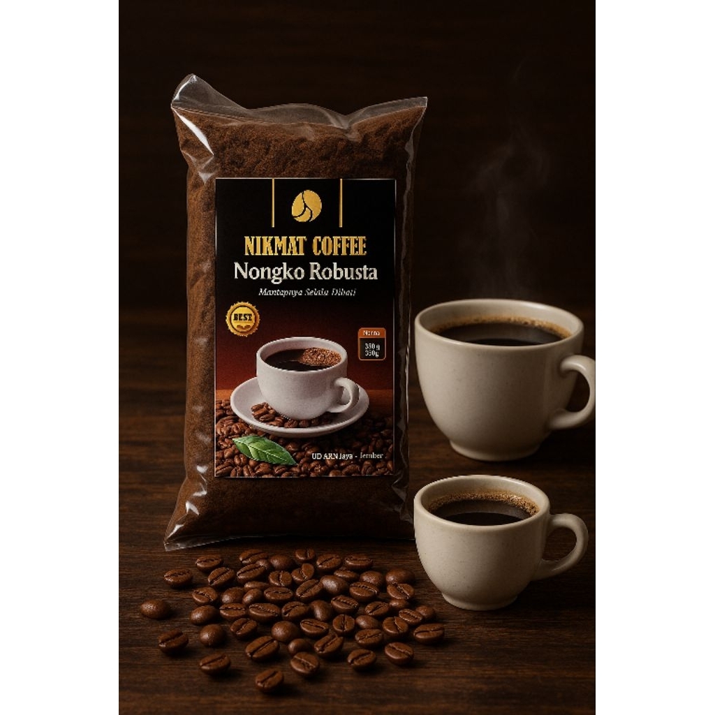 

Nikmat Coffe | Kopi Nongko Robusta - Kopi Giling Bubuk Premium