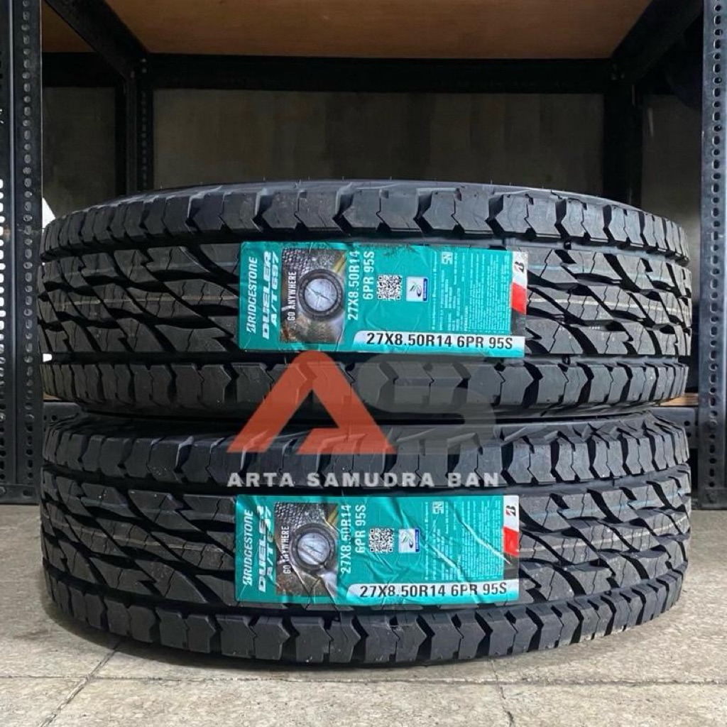 Ban Bridgestone Dueler A/T AT 697 D697 27 X 8.5 27X8.5 R 14 R14 6PR OWT